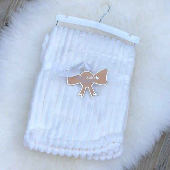Mon Lapin Other New Mon Lapin Baby Blanket Luxury Plush Sherpa